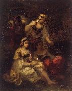 Narcisse Virgilio Diaz, Four Spanish Maidens